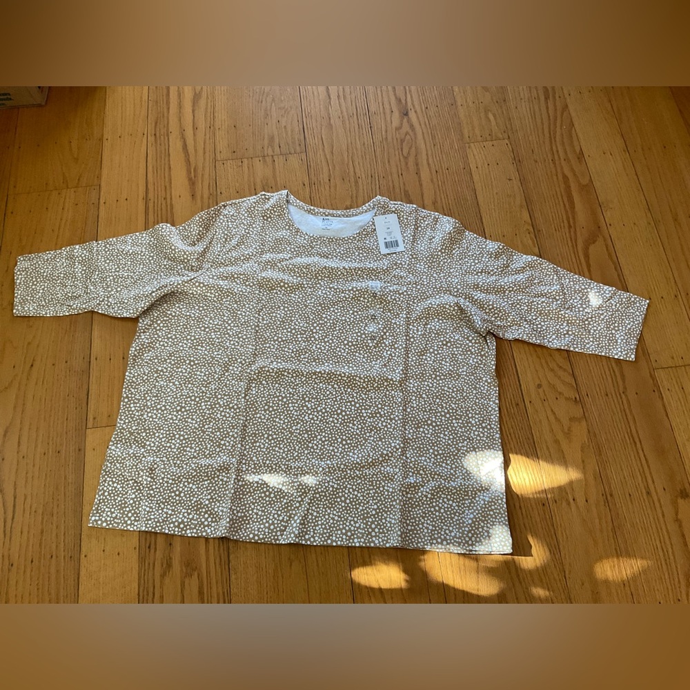 Kim Rogers Perfectly Soft 3/4 Sleeve T-shirt sz 3X
